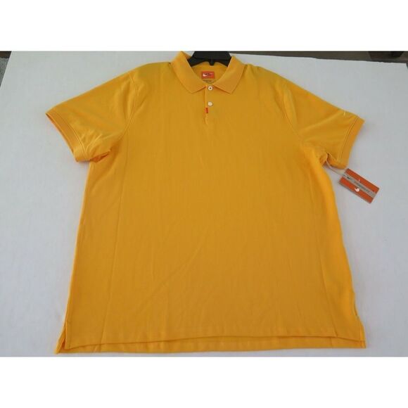 Nike Golf AT6111-739 Mens Sz XLarge Luxury Regular Fit Polo Gold Golf Shirt - Picture 2 of 8